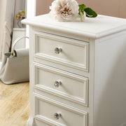 White bedside table chest French shabby chic bedroom furniture night stand