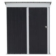 Lockable Metal Garden Storage Shed Outdoor Storage House Tool Sheds Shelf 5x3FT