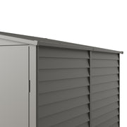 Garden Shed Metal Pent Roof 4.6x9FT Outdoor House Tool Storage w/ Lockable Door