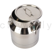Stainless Steel 28L Milk Churn Can Bucket Container Ghee Pot+ handle+Sealed lid