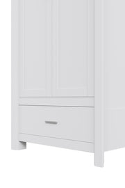 Modern Large Wooden 2 Door Wardrobe with 1 Drawers Bedroom Storage Furniture