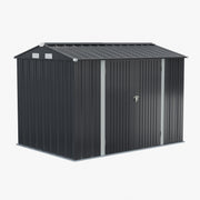10 x 7ft Metal Garden Shed Apex Roof Outdoor Storage Sheds Tool House Lockable