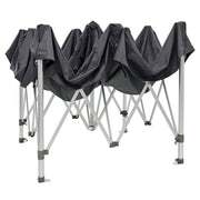 Azuma 3x3m Grey Pop Up Gazebo Heavy Duty Waterproof Garden Marquee
