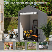 3ftx5ft Garden Shed Storage Shelter Bicycle Tent Bike Log Store Equipment Cover