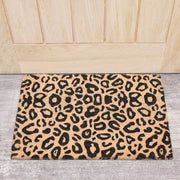 Black & natural brown coir doormat outdoor home decor accessories entryway gift