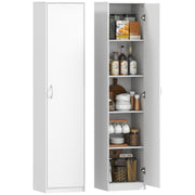 180cm Tall Kitchen Cupboard, Freestanding 5-Tier Pantry Storage Cabinet, White