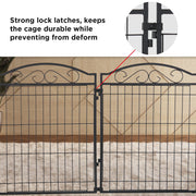 Indoor/Outdoor Pet Dog Pen Puppy Playpen Garden Enclosure Run Cage Metal Barrier