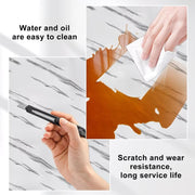 48X Marble Tiles Wall Sticker Self-Adhesive Stick Kitchen Bathroom Decor 30*60CM