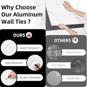 48X Marble Tiles Wall Sticker Self-Adhesive Stick Kitchen Bathroom Decor 30*60CM