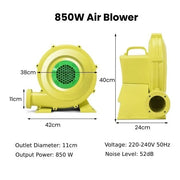 850W Bounce House Castle Blower for Inflatable Jumper Water Slide