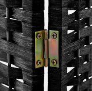 6-Panel Folding Room Divider Privacy Screen.Freestanding Portable Blacks