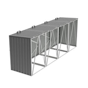Large Wheelie Bin Storage Metal Store Cover Garden Rubbish Dustbin 4 Sheds House