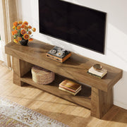 63-Inch Modern Wooden TV Stand with Open Storage Shelf for 55/60/65/70-Inch TVs