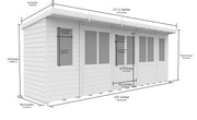 Total Sheds Pent Summer House Various Sizes Pressure Treated UK Manufactured