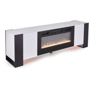 Electric Fireplace with TV Stand Unit Cabinet LED Fire Flame Heater Living Room