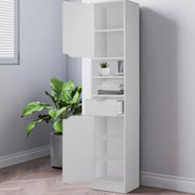 Slimline Freestanding Bathroom Tallboy – White Tall Storage Cabinet
