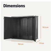 Large Storage Garden Lockable Storage Box XL Shed Outside Bike Bin Tool Patio