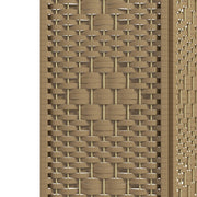 6 Panel Room Divider Folding Privacy Screen with Pine Wood Frame Refurbished