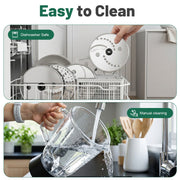 Mixer Food Processor Chopper, Stainless Steel Blender 2.5L+1.5L Timer 11 Speed U