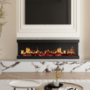 LED Fireplace Media Wall Fire Wall Mounted/Free Standing Electric Heater 50 60