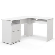 L Shaped Computer Desk 150cm Corner Study Writing Desk with Drawer