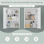 LED Bathroom Mirror Cabinet with Shaver Socket Demister Sensor Lights 70x50cm