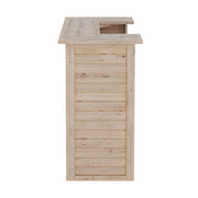 Garden Cocktail Bar Rustic Pine Wooden Home Bar Table Pub Counter Reception Desk