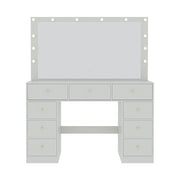 Dressing Table With Drawers Mirror Stool Set Makeup Desk Vanity Table Bedroom