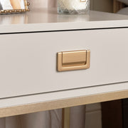 Pair of One Drawer Bedside Tables Elle Stone Range bedroom furniture storage
