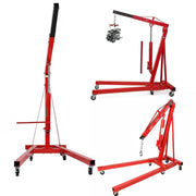 Jack Wheeled Folding Hoist/Shop Crane Steel 2 Ton Hydraulic Engine Stand Lift