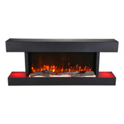 2kw Wall Mounted Electric Fireplace Fire Suite with 12 Colours LED Flame Effect