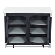 Outdoor Camping Kitchen Cupboard Cook Table Folding Storage Unit Shelf w Handbag