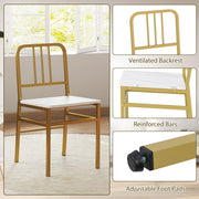 5 Pcs Dining Set Round Kitchen Table with 4 Matching Dining Chairs
