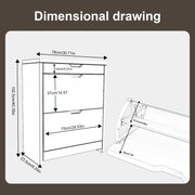Shoe Rack Shoes Storage Cabinet Wooden Stand Cupboard 3 Compartment Organiser