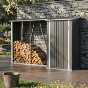 Large Plastic Shed 8x8 6x8 5x4FT Outdoor Garden Tools Storage House with 2 Doors