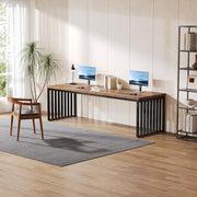 180cm Long Computer Desk 2 Person Desk Workstation Study Desk for Home Office