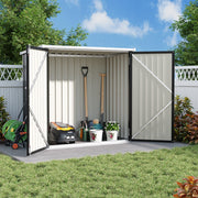 Outdoor Garden Storage Shed Bike Metal Pent Tool Shed House Bin Park 2-4 Bicycle
