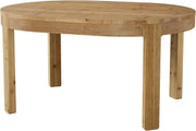 55'' Solid Wood Oval Dining Table Farmhouse Kitchen Dinner Table for 4-6 Person
