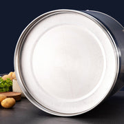 Stainless Steel Milk Churn Can Container Ghee Pot with handle&lid Large Capacity