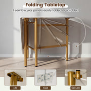 150 CM Modern Folding Writing Dining Table for 6-8 People - White