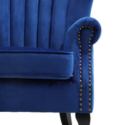 Tub Chair Accent Armchair Velvet Fabric Modern Shell Back Living Room Bedroom UK