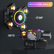 140W RGBW LED Laser Beam 4Arms Moving Head Stage Light DMX DJ Disco Party Lights