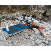 Cascade Mountain Tech Ultralight Collapsible Camping Table Blue Cup Holders