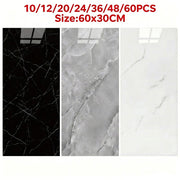 10-72X IXPE Marble Tiles Wall Sticker Self-Adhesive Stick Kitchen Bathroom Decor
