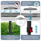 3.3x3.3m Pop Up Gazebo Garden Party Canopy Tent with Removable Mesh Sidewall UK
