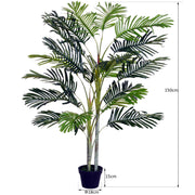 150cm(5ft) Artificial Palm Tree Decorative Indoor Faux Green Plant