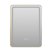 60x80cm Wall Bathroom Mirror with Illuminated LED Lights Touch Contorl Demister