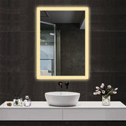 Illuminated Bathroom Mirror With LED light Bluetooth Shaver Socket Demister