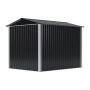 Metal Garden Shed 6 x 8ft Outdoor Storage House Waterproof Sheds Lockable Doors