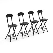Modern Small Bistro Pub Set 5 Piece Kitchen Breakfast Bar Table with 4 Chairs